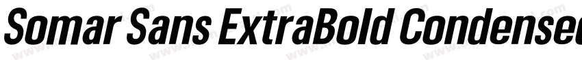 Somar Sans ExtraBold Condensed字体转换